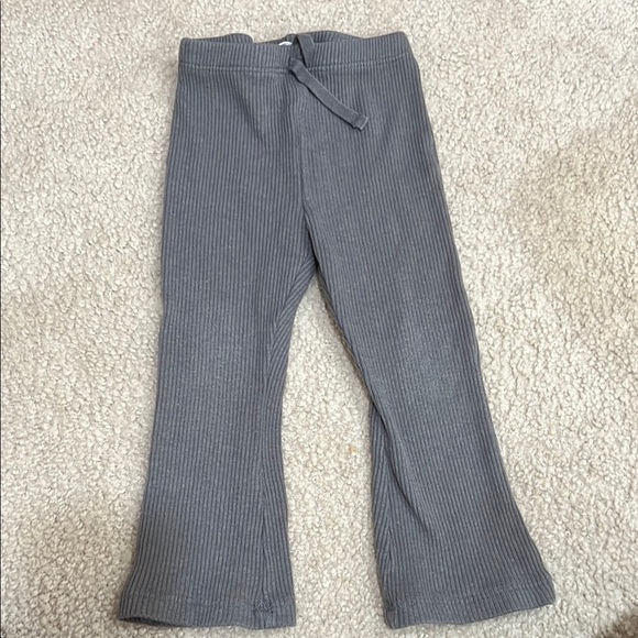 Zara Other - Gray Ribbed Kids Pants